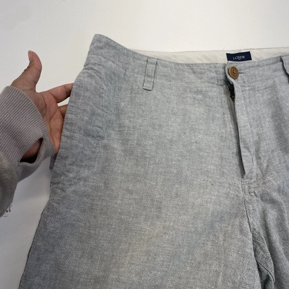 J Crew Shorts Mens Size 33 Chino Flat Front‎ Straight Leg Adult Casual Gray